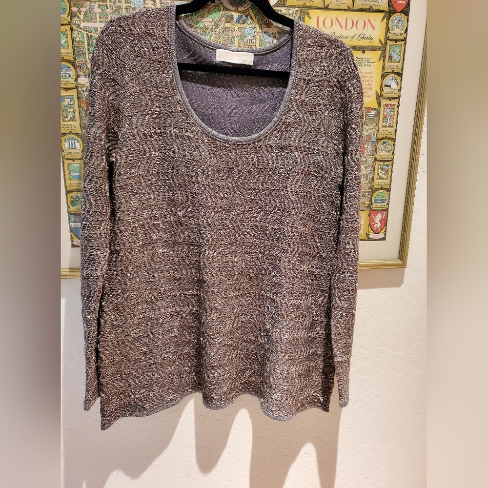 Michael KORS WOOL COTTON BLEND TUNIC LARGE